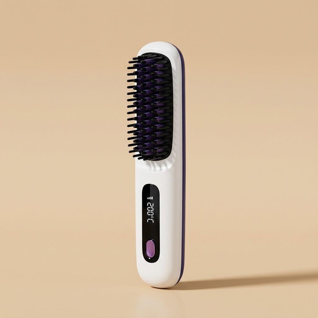 The Glow Brush — Portable Heated Styling Brush