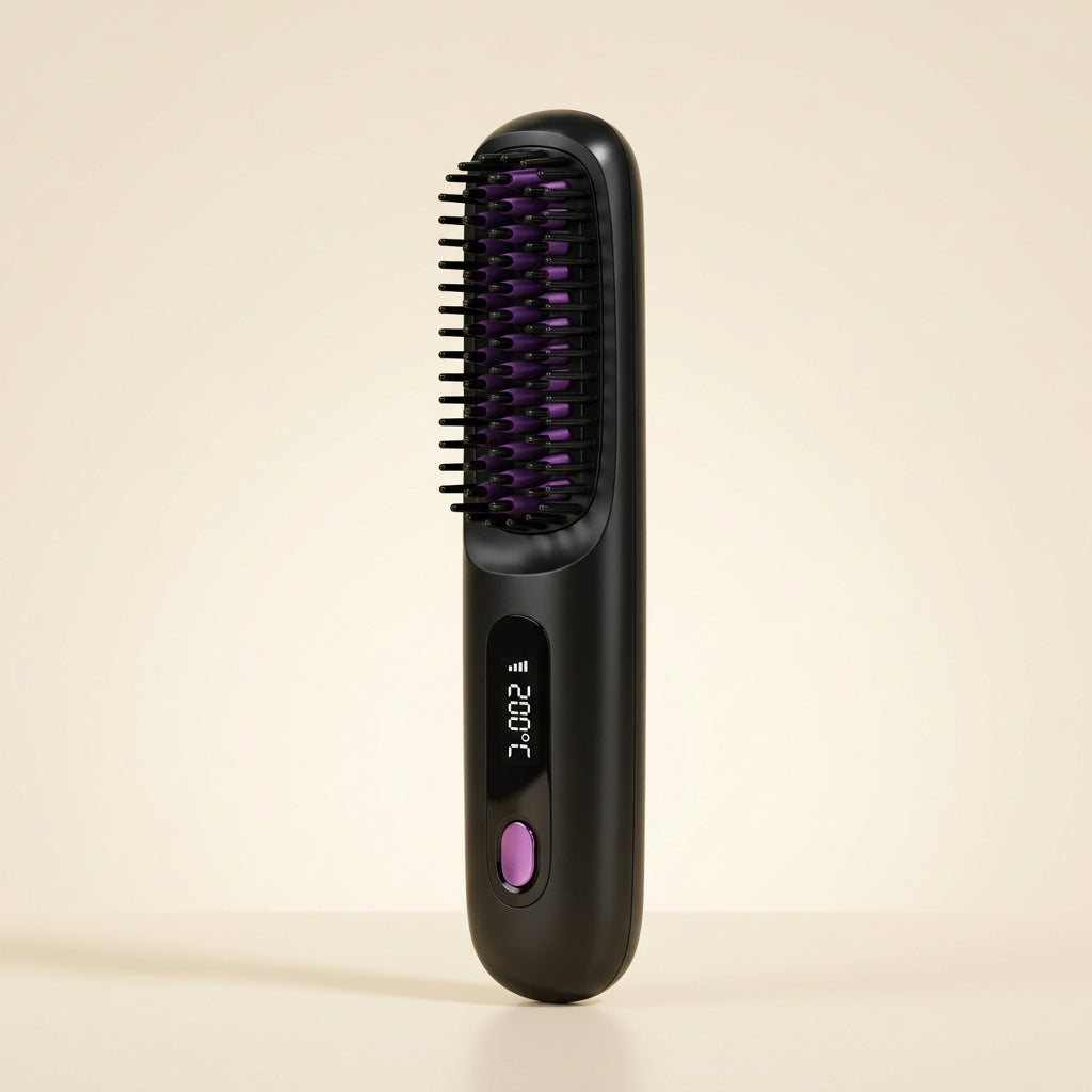 The Glow Brush — Portable Heated Styling Brush