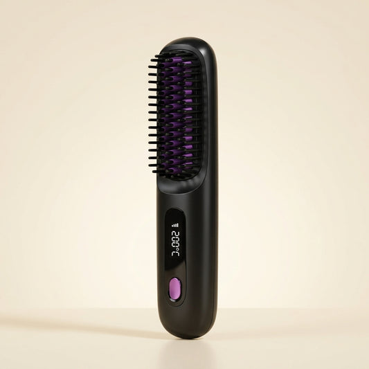 The Glow Brush — Portable Heated Styling Brush