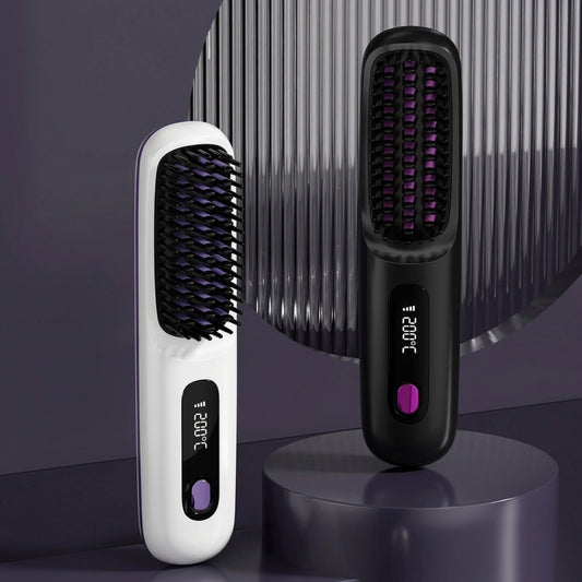 The Glow Brush — Portable Heated Styling Brush